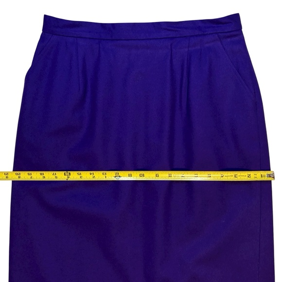 Vintage Pendleton Purple Wool Pencil Skirt - Picture 6 of 12